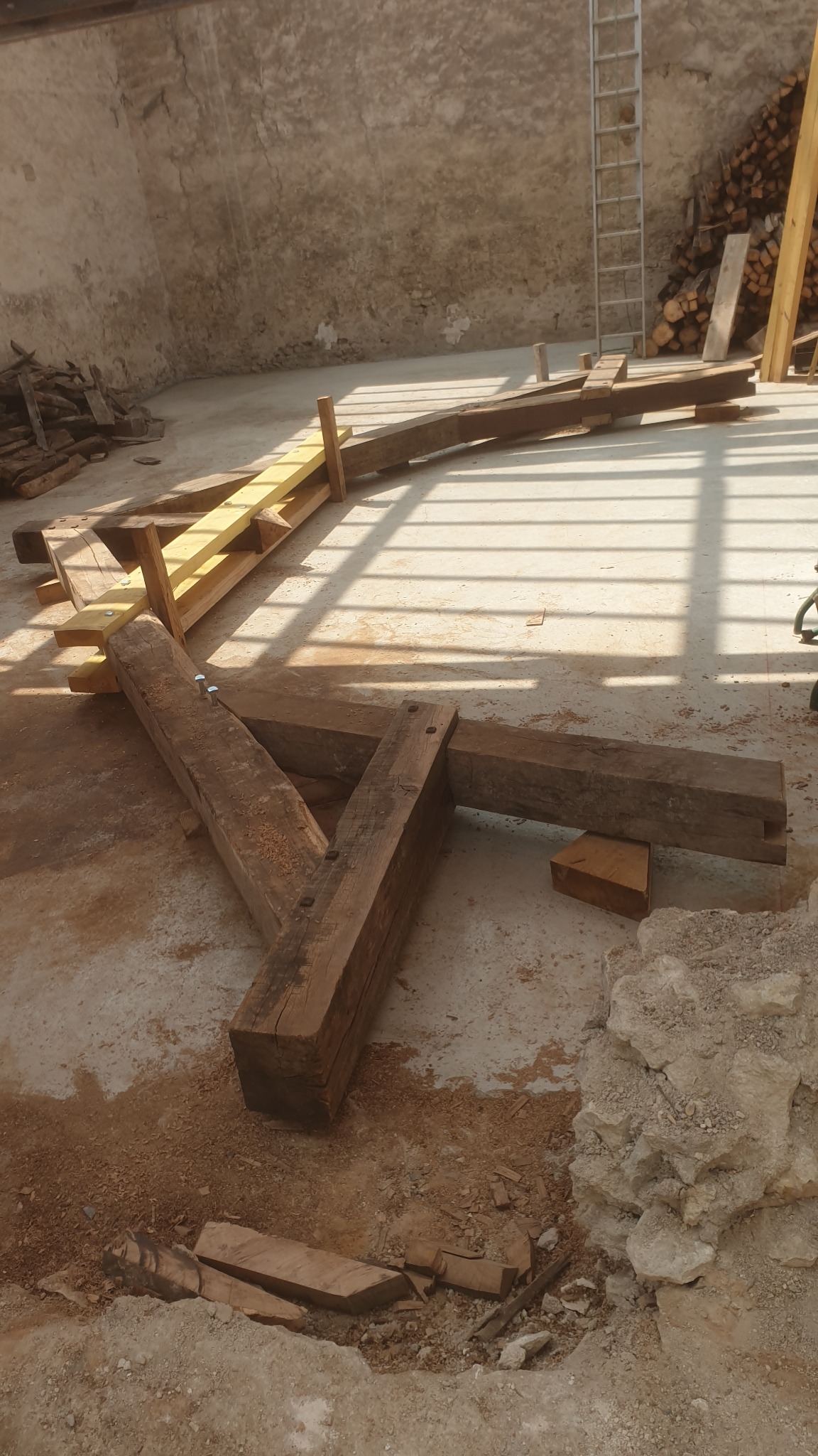 Chantier Créatoit — couverture et charpente